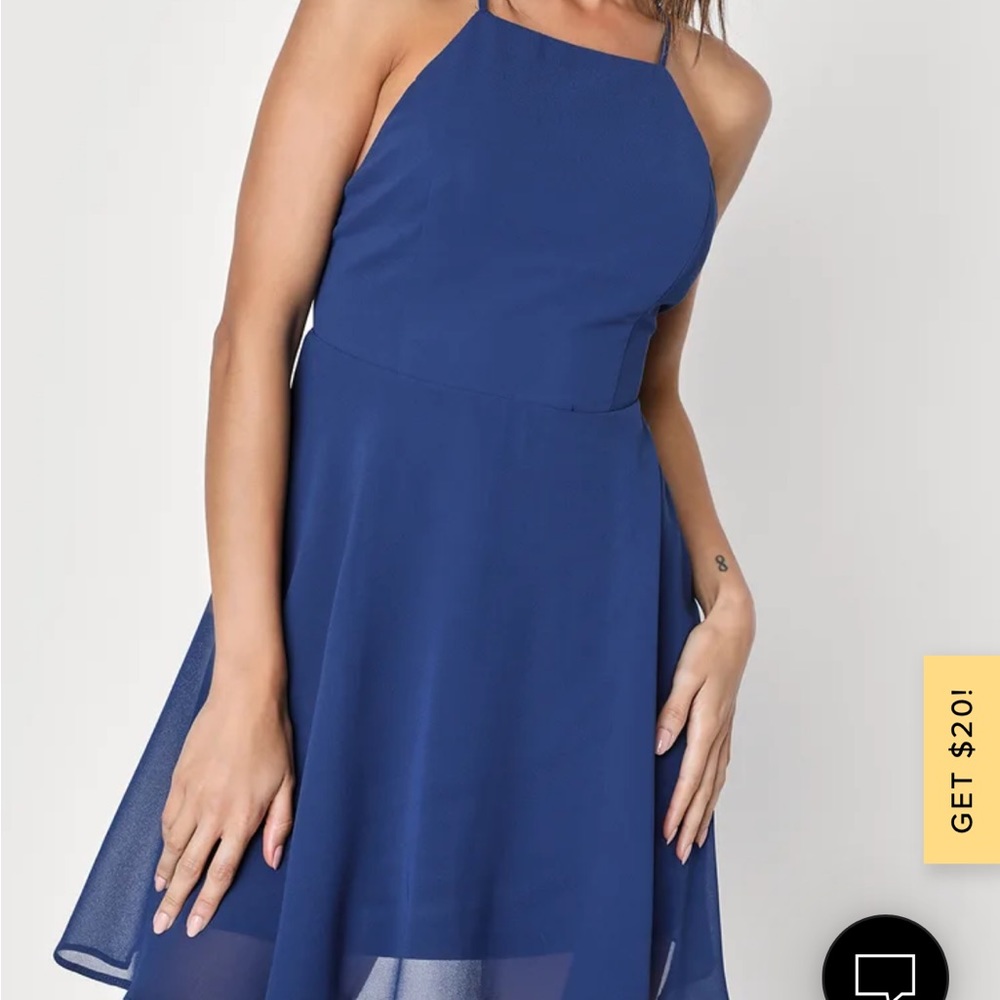 Lulu’s Letter of Love Backless Skater Dress